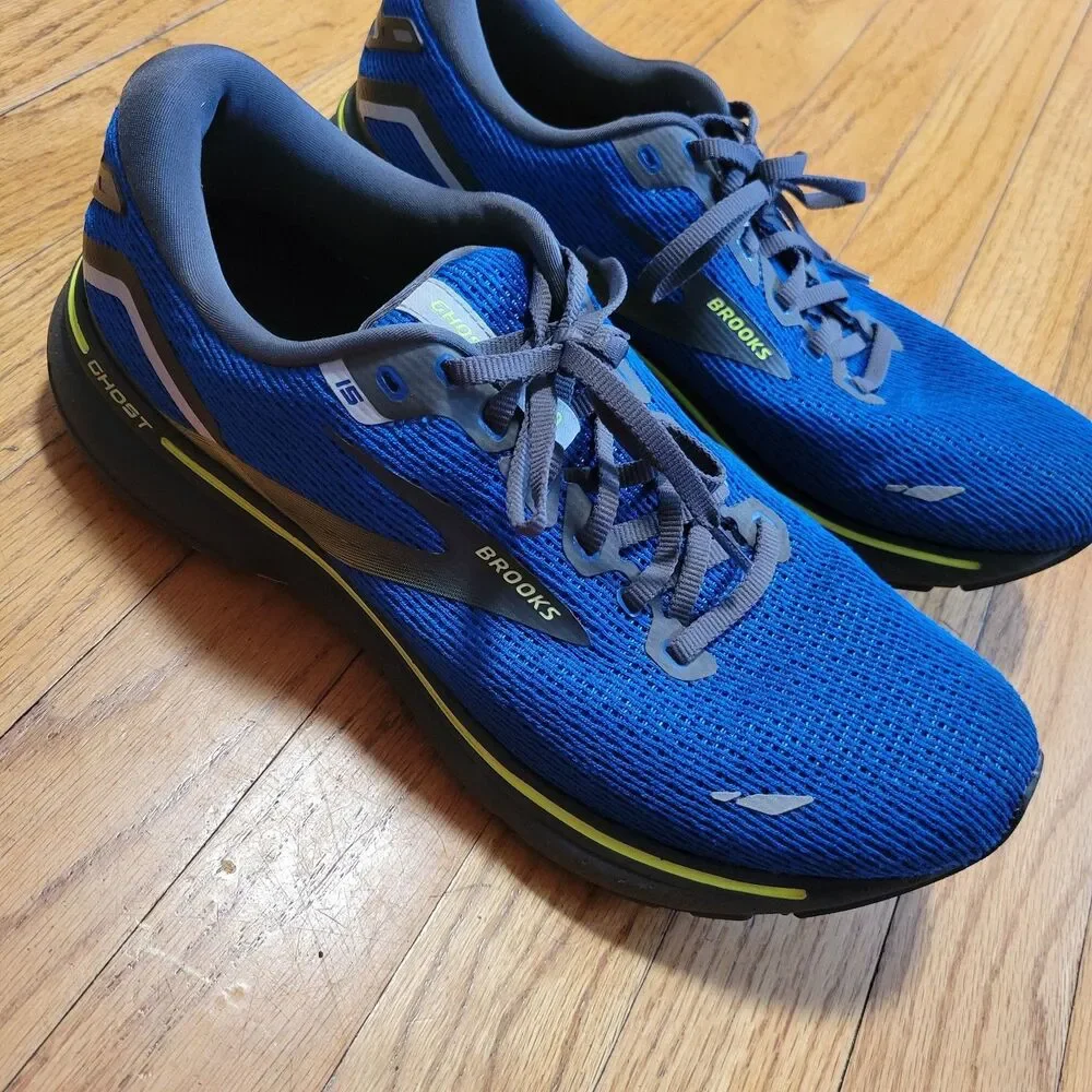 Brooks Ghost 15 Mens Size 11 Blue Running Shoes Royal Nightlife EUC